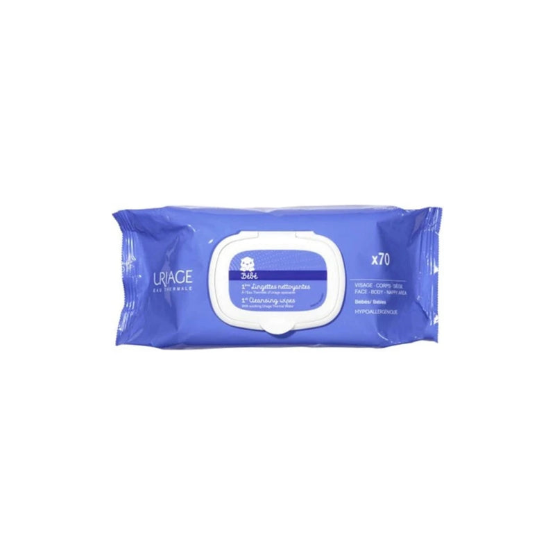 Uriage Bébé 1ères Lingettes Nettoyantes - 70 Unités
