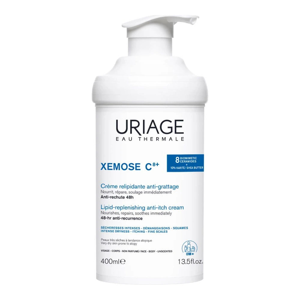 Flacon pompe Uriage Xémose Crème Relipidante Anti-Irritations 400 ml