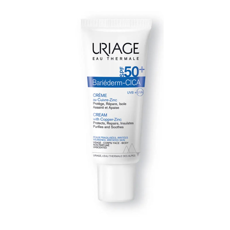 Uriage Bariéderm Cica-Cream with Copper-Zinc SPF50+ - 40ml