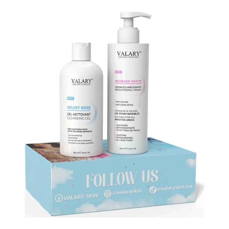 Valary Pack Éclaircissant Crème 200ml & Gel Nettoyant 250ml