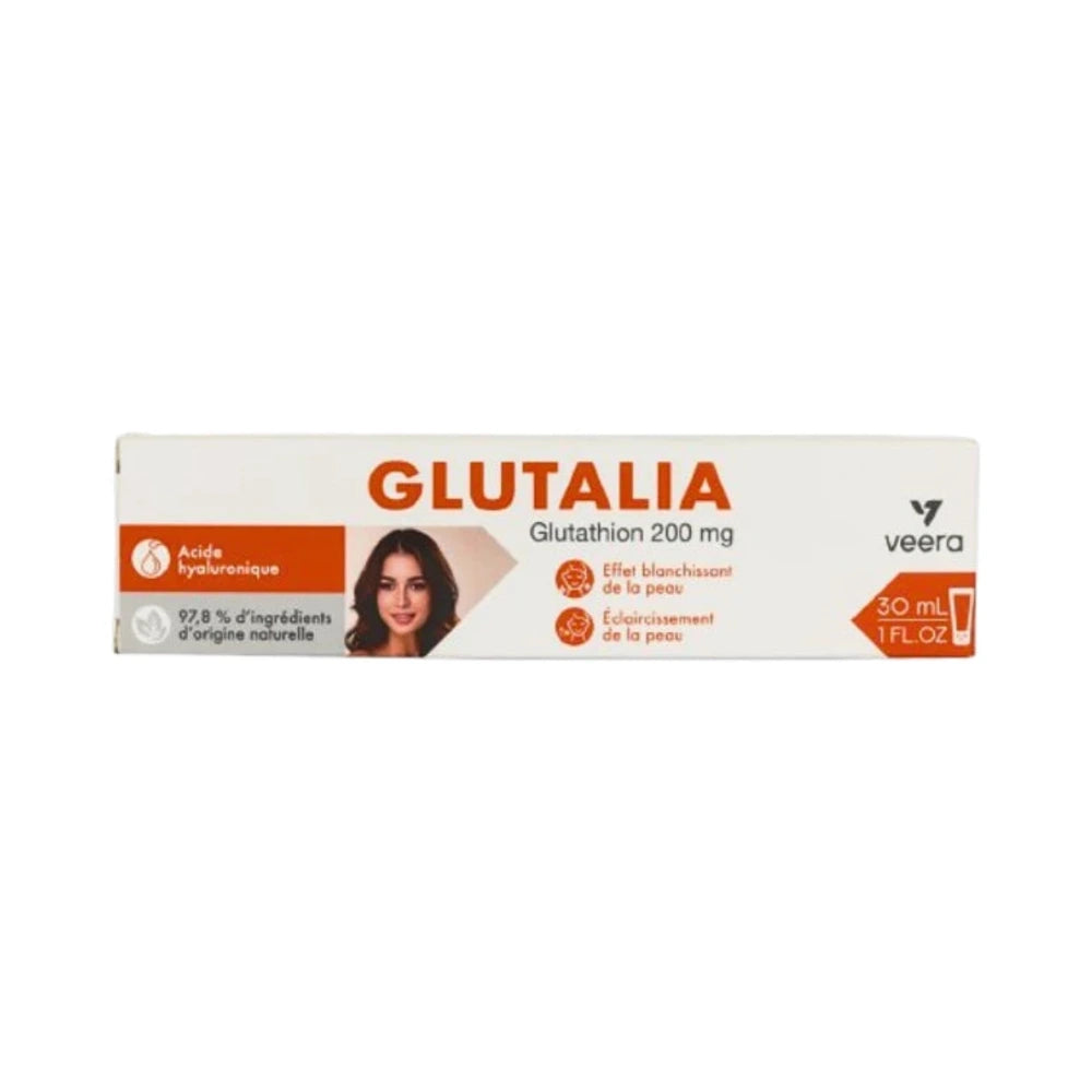 Crème Veera Glutalia glutathion 200 mg 30 ml – emballage