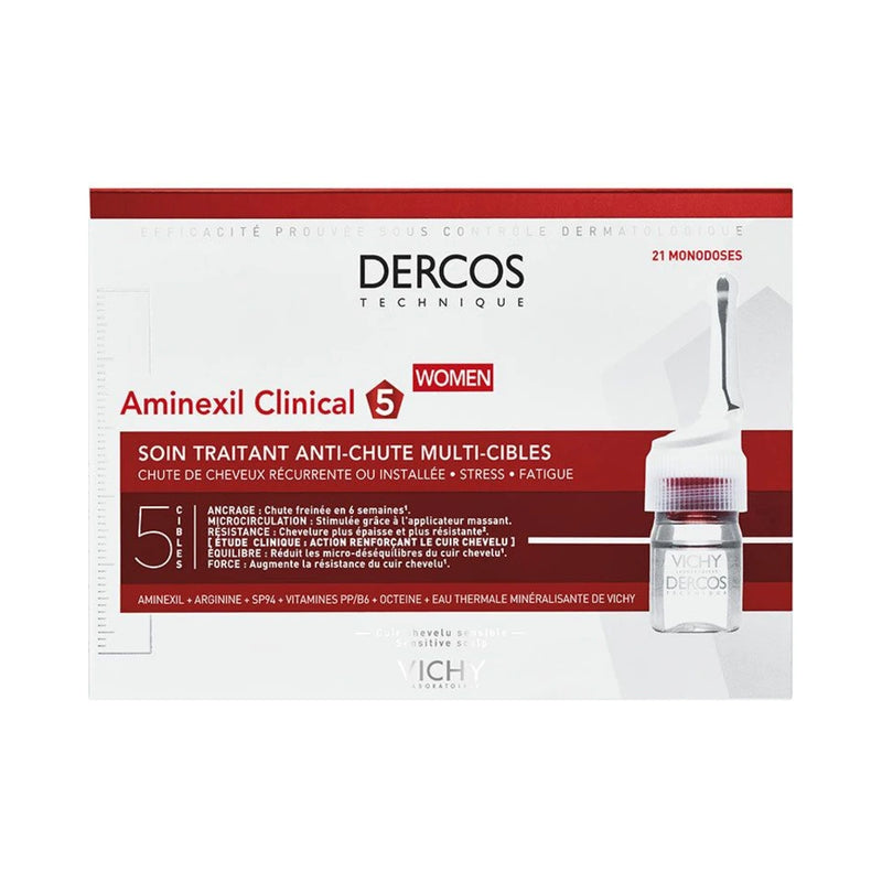 Vichy Dercos Aminexil Clinical للنساء ضد تساقط الشعر 21 × 6 مل