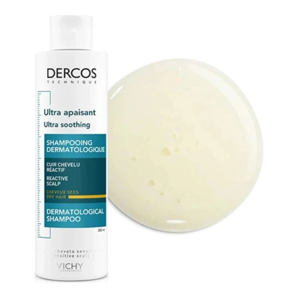 Vichy Dercos Shampooing Ultra Apaisant Cheveux Secs – 200 ml