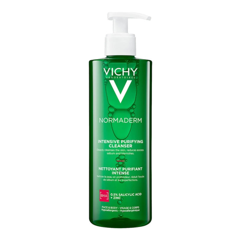 فيشي Normaderm Phytosolution جل منقٍّ مكثف للبشرة الدهنية المعرضة لحب الشباب | 400 مل
