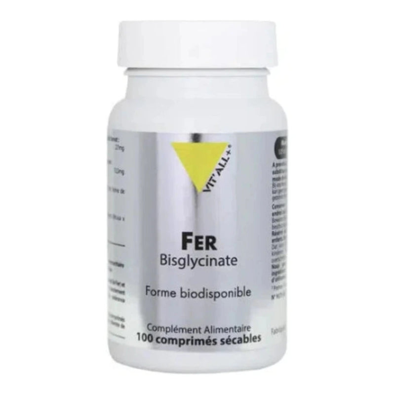 Vit'All+ Iron Bisglycinate 27mg - 100 Tablets