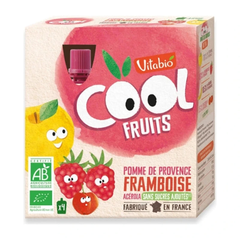 Vitabio Cool Fruits تفاح توت العليق 4 × 90 غ