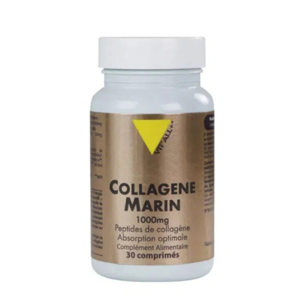 Vit'All+ Collagène Marin Pur 1000 mg – 30 comprimés