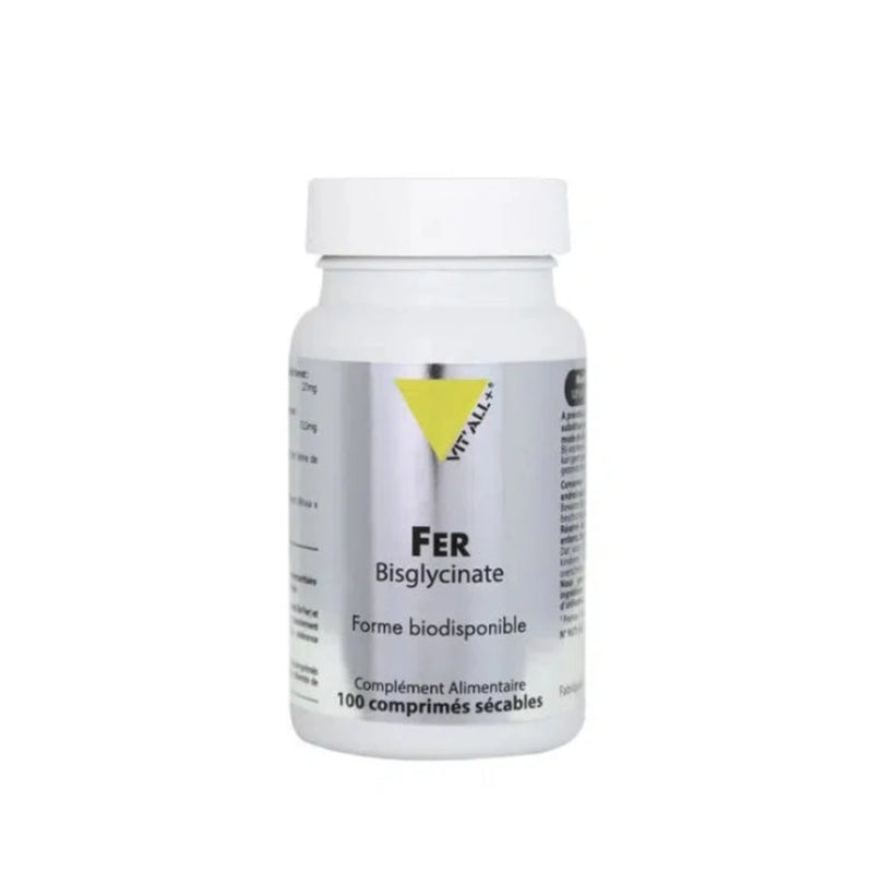 Vit'All+ Iron Bisglycinate 27mg - 100 Tablets