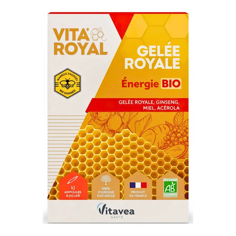 Vitavea Vita Royal Énergie Bio – Ampoules 10 × 10 ml