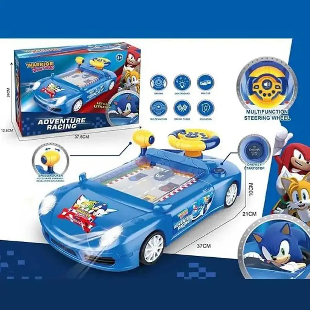 Voiture Simulateur de Course Automobile Sonic - Bleu