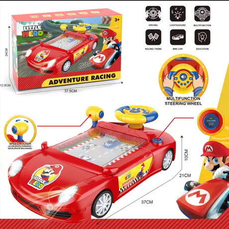 Voiture Simulateur de Course Automobile Mario - Rouge