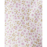 Lot de 2 Bodies à Manches Longues en Coton Bio Bébé Fille Little Planet - Fleurs Lilas