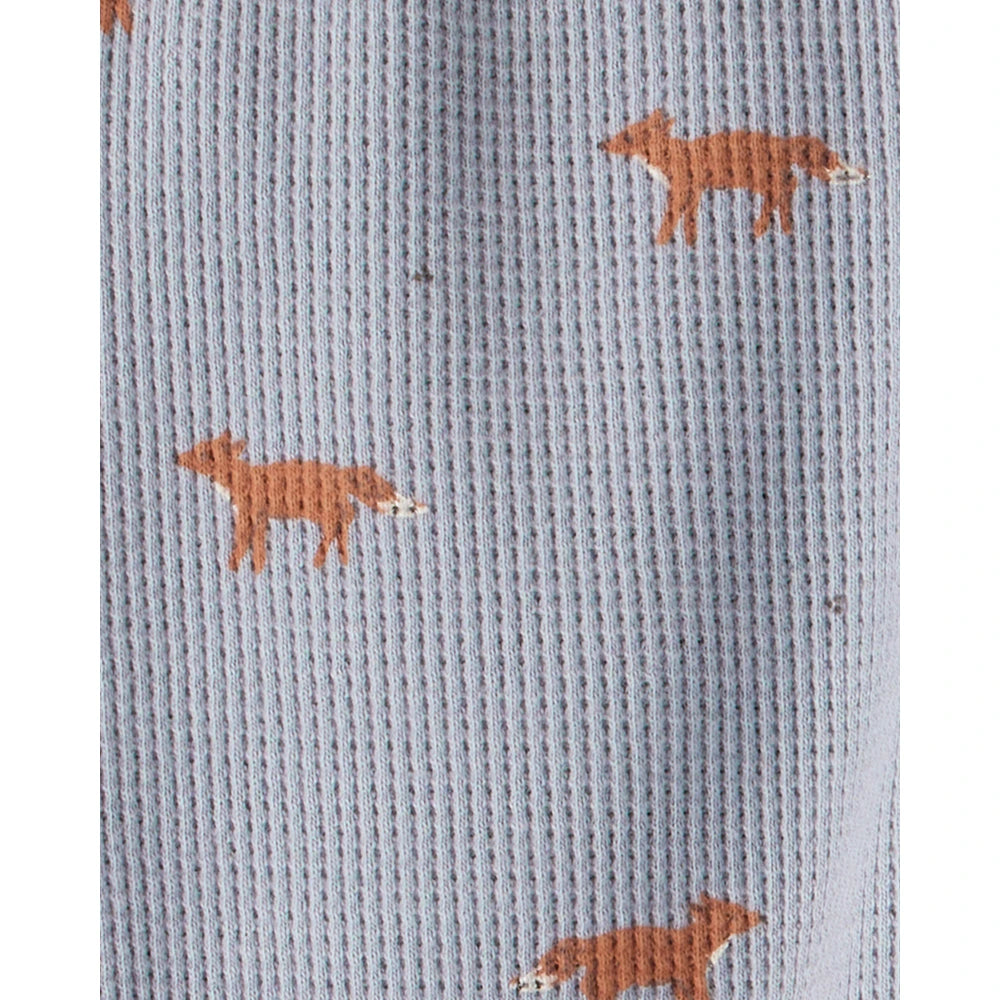 Ensemble 2 Pièces en Tricot Gaufré Coton Bio Renard Bébé Little Planet - Multi