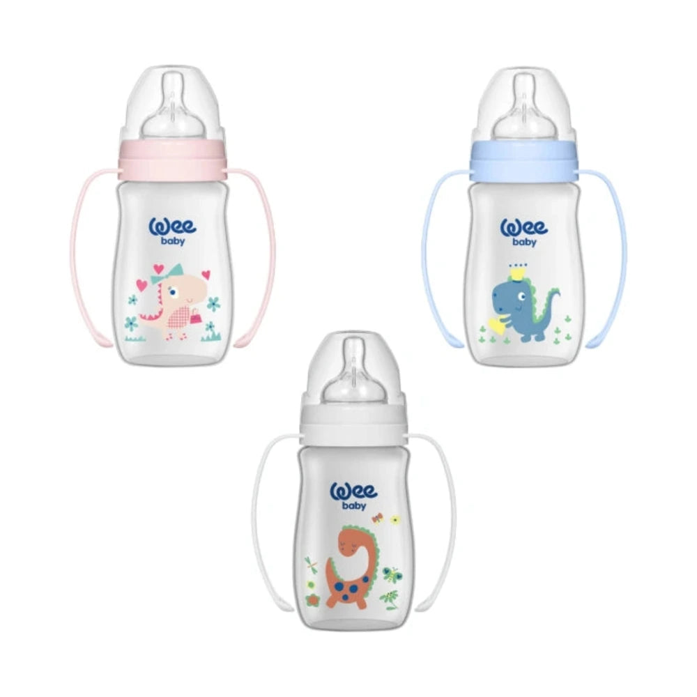 WeeBaby biberon large avec poignées 0-6 mois 250 ml – photo du produit