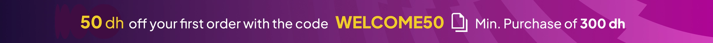 Click to copy the code Welcome50