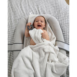 Cape De Bain XL Avec Anneau De Dentition Dry'n Play Doomoo - Blanc