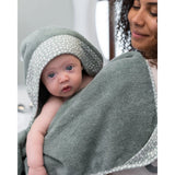 Cape De Bain XL Avec Anneau De Dentition Dry'n Play Doomoo - Vert
