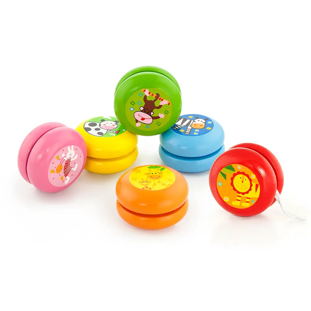 6PCS Yoyo Jouets Professionnel Yo-yo en Bois,Enfants Dessin Animé Animal Yo- yo Maternelle Puzzle Jouets Nostalgiques Classiques - Jeux - Jouets 6PCS Yoyo Jouets Professionnel Yo-yo en Bois,Enfants Dessin Animé Animal Yo- yo Maternelle Puzzle Jouets Nostalgiques Classiques - Jeux - Jouets