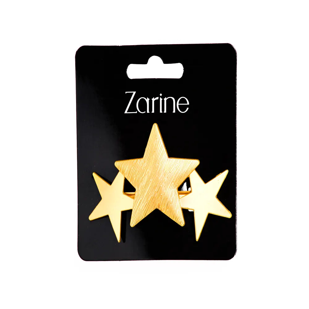 Zarine Trio of Star Barrettes
