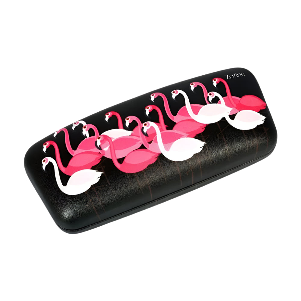 Estuche para gafas Zarine Flamingo: Elegancia y protección
