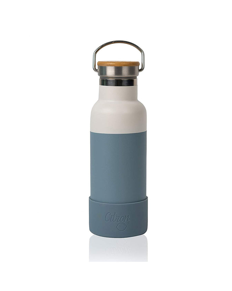 Insulated Water Bottle 500ml with QR Code - Blue