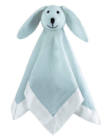 Doudou Lapin en mousseline de coton Aden+Anais - Bleu