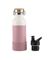 Insulated Water Bottle 500ml with QR Code - Pale Pink