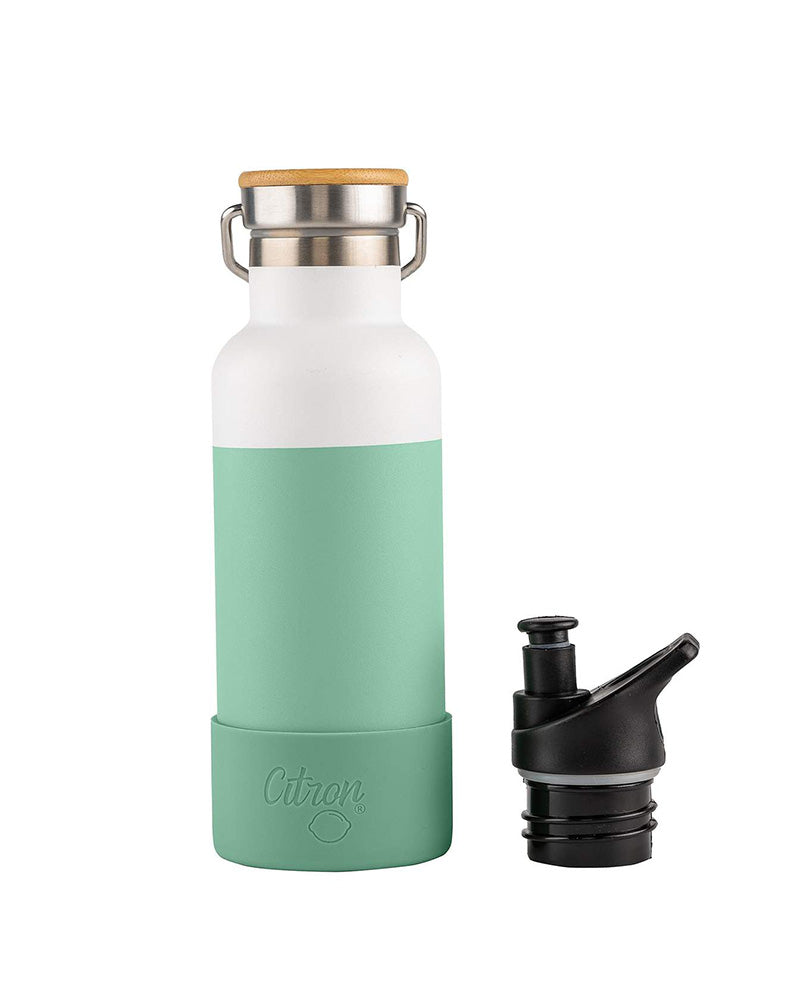 Insulated Water Bottle 500ml with QR Code - Green