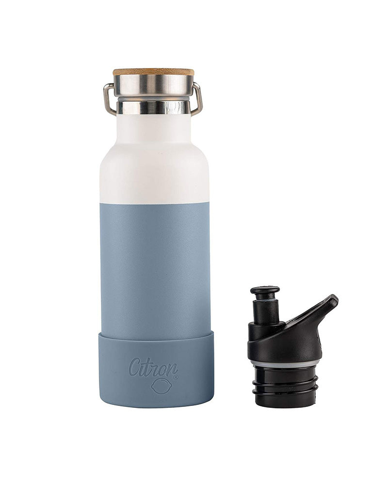 Insulated Water Bottle 500ml with QR Code - Blue