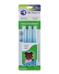 Pack 3 Brosses à dents Brilliant - Bleu 2-5ans