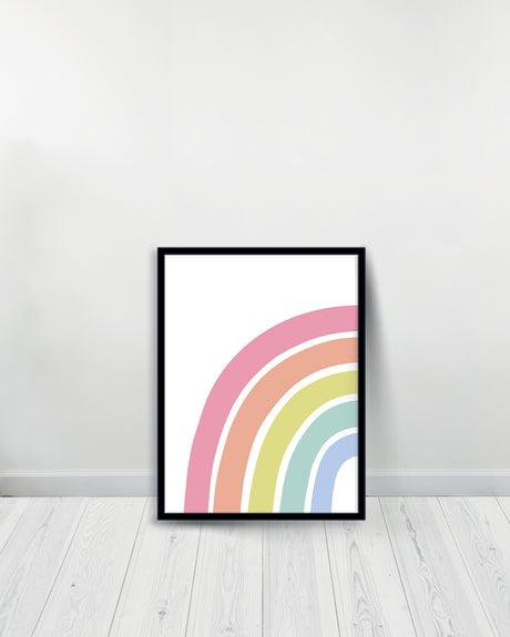 Set of 3 decorative paintings - Rainbow | You Are Magic - Black