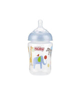 Nûby Wide Neck Polycarbonate Baby Bottle 0m+ 270ml - Blue