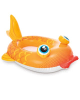 انتكس سمكة قابلة للنفخ للركوب في حمام السباحة - برتقالية
