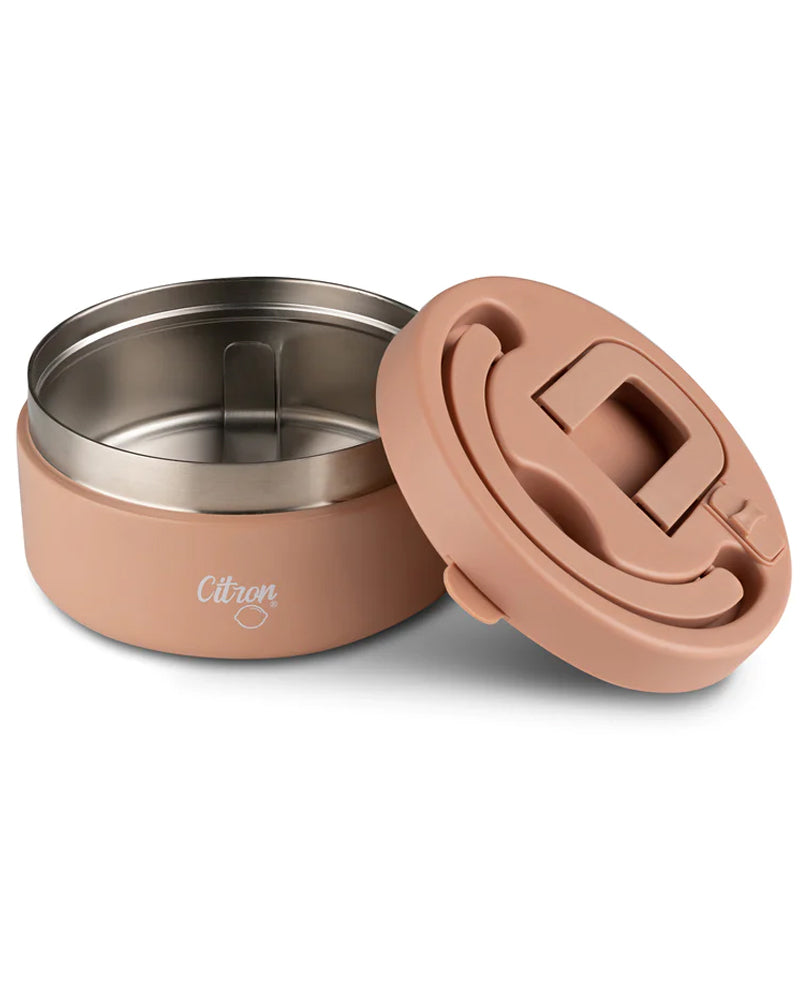 Thermos alimentaire en acier inoxydable 400ml Citron - Rose Blush