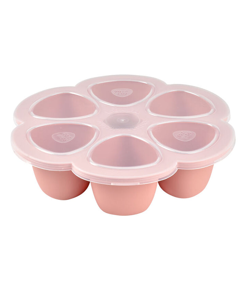 Multiportions silicone Béaba Bleu 6 x 90 ml - Rose