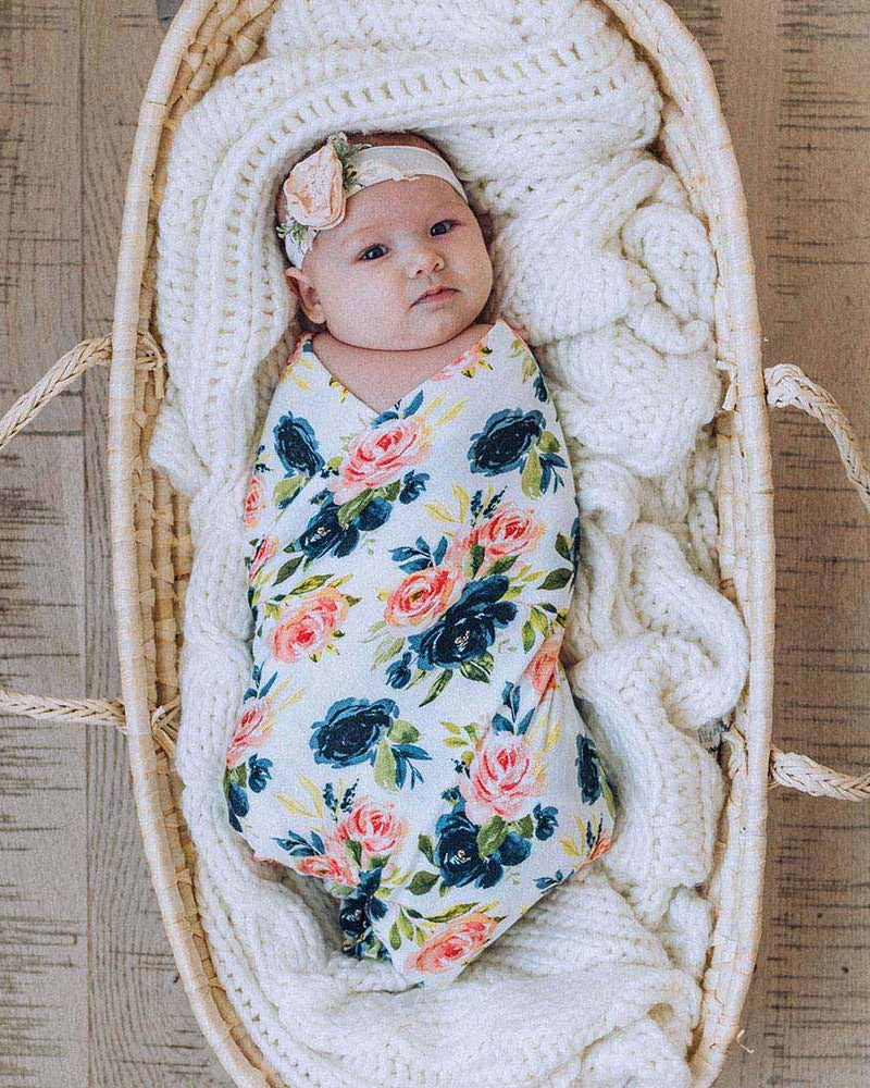 Tiny Twinkle Lot de 3 Couvertures à emmailloter Kaffle - Blush