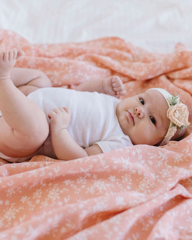 Tiny Twinkle Lot de 3 Couvertures à emmailloter Kaffle - Blush