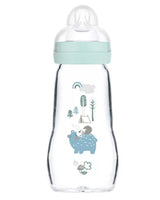 MAM Glass Baby Bottle 260ml - Blue
