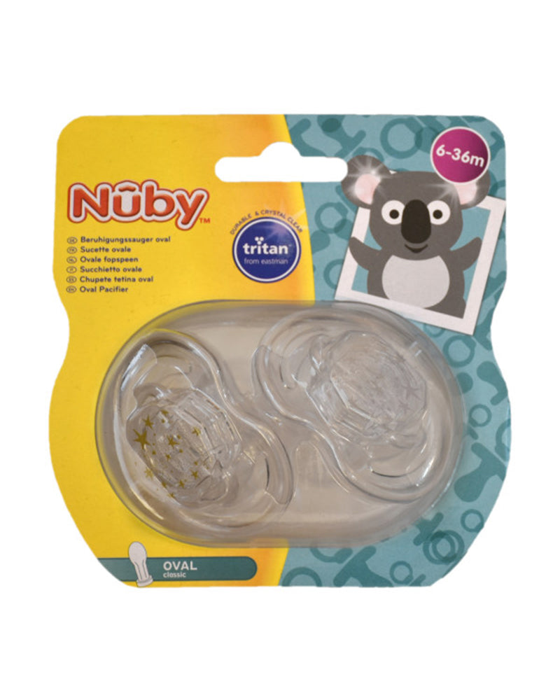 Set of 2 Nûby The Stars Pacifiers 6-36M