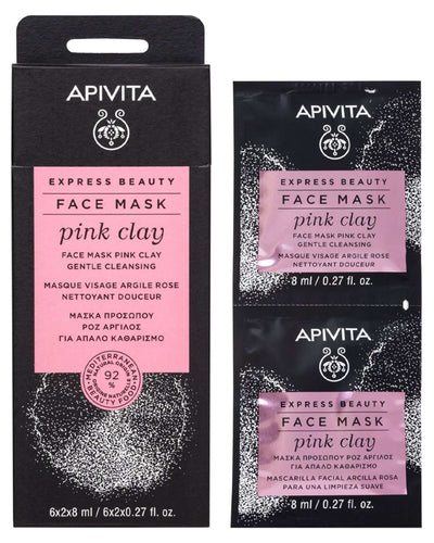 Apivita express beauty masque visage raisin 2x8ml - Pink Clay