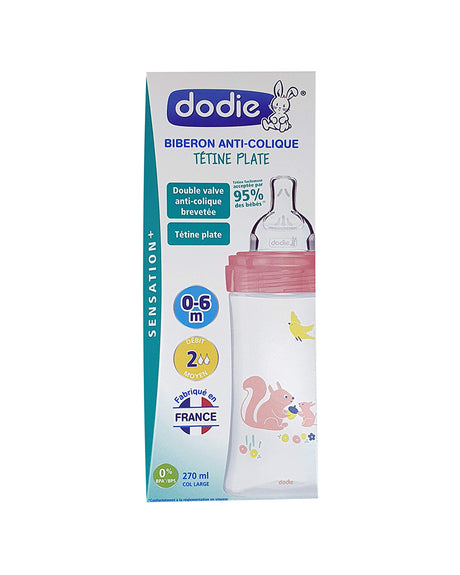 Biberon Dodie Anti-Colique Sensation+ 270ml (0-6m) - Jardin Rose