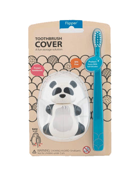 Brosse à dent Flipper avec couvercle - Panda