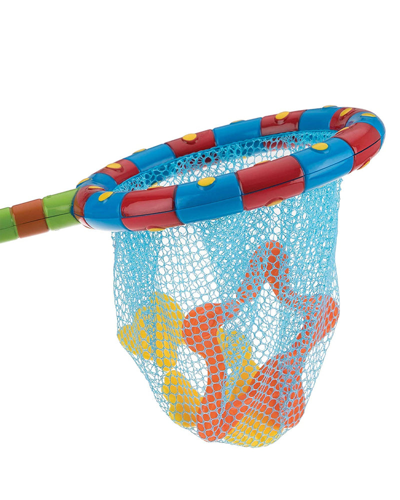 Nûby 18m+ fishing net bath toy with 4 toys