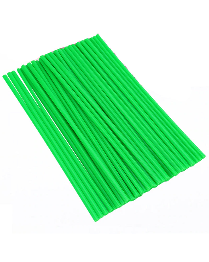 Pailles de papier jetable - Vert