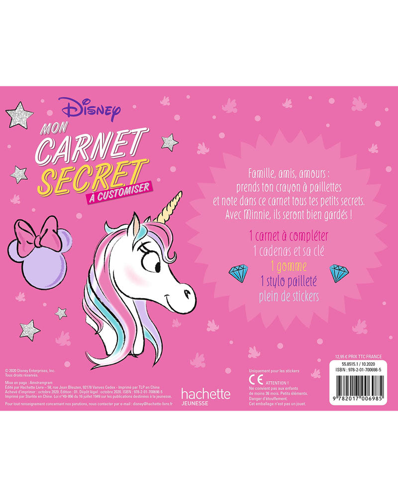 Disney Mon Carnet Secret à Customiser