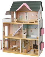Eurekakids - Maison de poupée pastel en bois 3Ans+