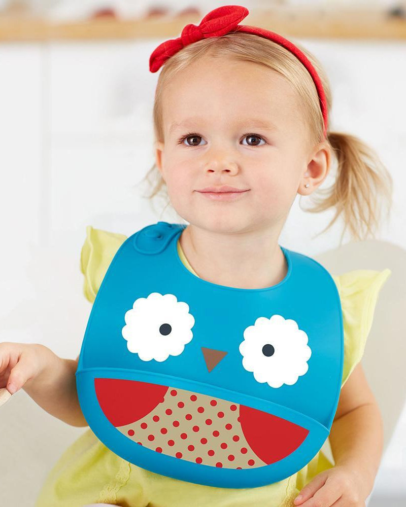 Skip Hop Bavoir Silicone Zoo - Hibou