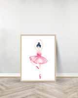 Set of 2 decorative paintings - The Two Ballerinas - Wood