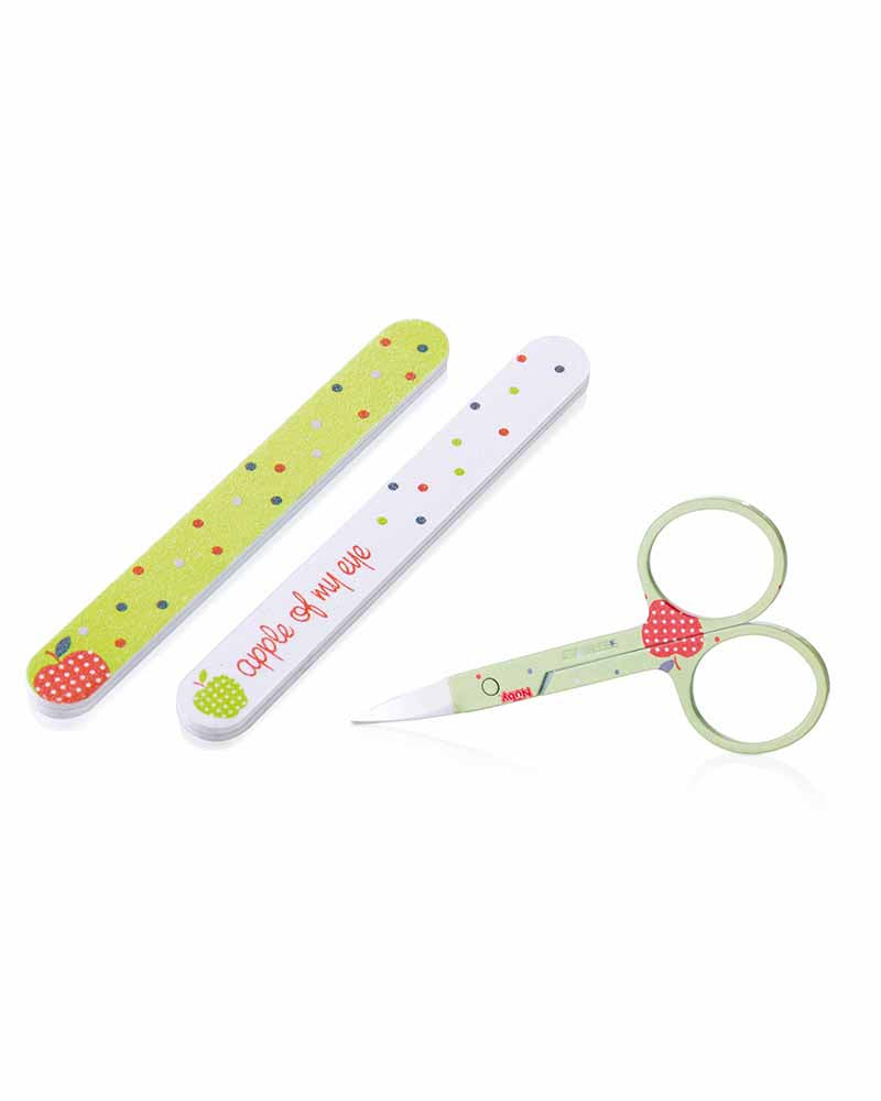 Nûby Manicure Set Short and Curved Blades 0m+ - Green