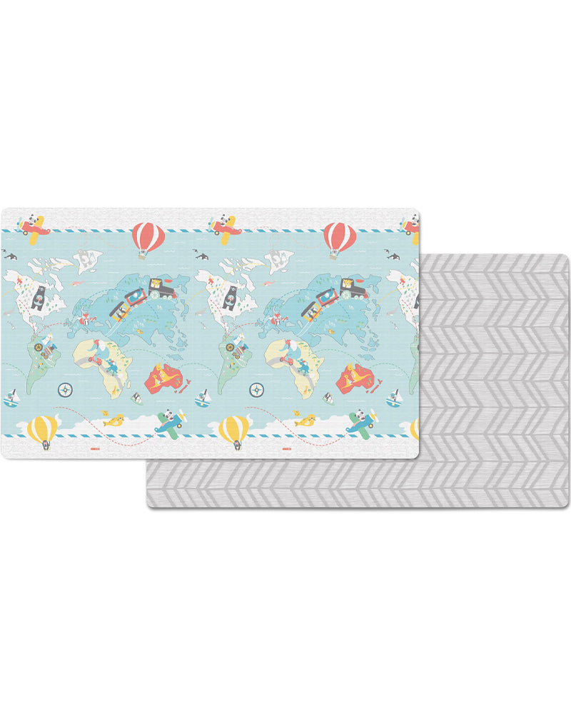 Skip Hop Tapis de Jeu Réversible Double Play - Petits Voyageurs